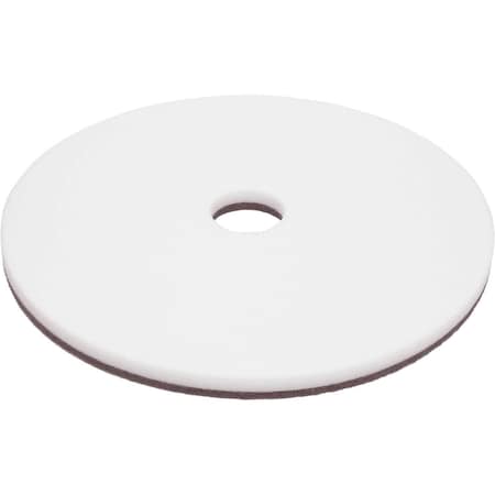 Global Industrial 18in Floor Pad, White, 5PK 641398